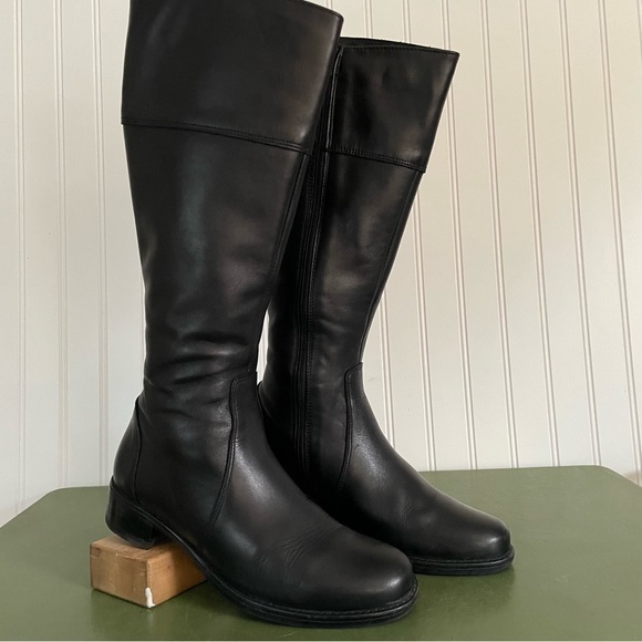 Lacanadienne Passion Waterproof Leather Riding Boots In Black Leather